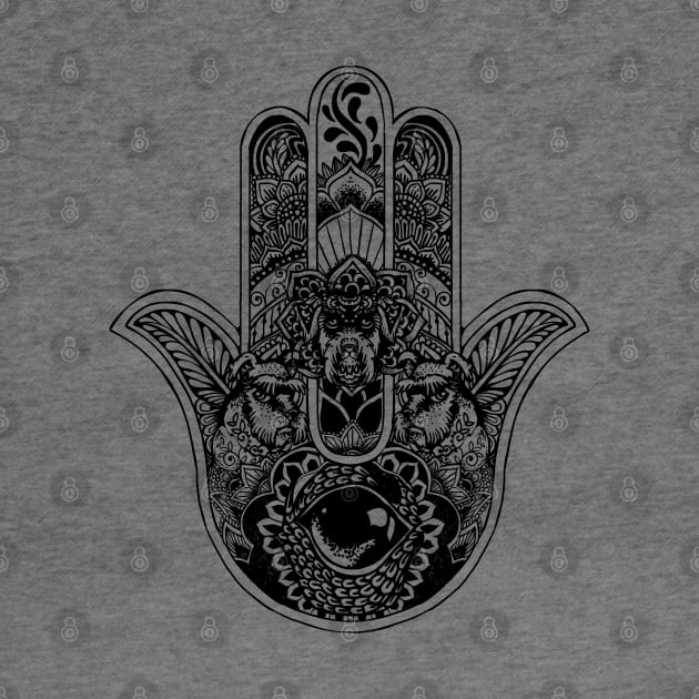 Hamsa Hand Schnauzer by huebucket